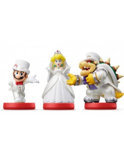 Пакет Nintendo Amiibo фигури - Bowser, Mario & Peach [Super Mario Odyssey Колекция]